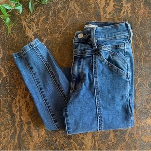 Pacsun front seam dark wash skinny jeans size 22